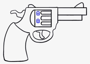 Easy Gun Drawings Picture - Gun Drawing Cartoon #250109