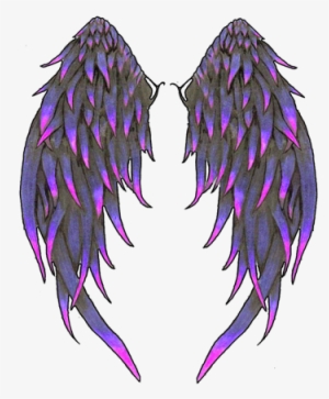Cool Pictures Of Angels With Wings Angel Wings Png - Black And Purple Angel Wings #250246