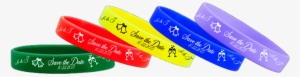 1/2 Inch Silicone Wedding Wristbands Save The Date - Save The Date #250515
