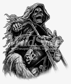 Grim Reaper Riding Motorcycle - Grim Reaper On A Motorcycle #250947