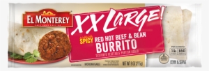 Xxl Spicy Red Hot Beef Bean Burrito #251283