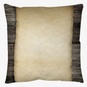 Old Wanted Paper Or Parchment Pinned By Nail To Grunge - Cushion #251355