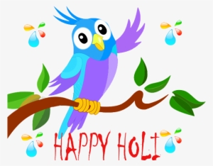 Very Happy Holi - Cute Cartoon Parrot #251796 Very Happy Holi - Cute Cartoon Parrot #251796
