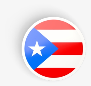 Illustration Of Flag Of Puerto Rico - Puerto Rico Flag Circle #252412