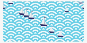 This Free Icons Png Design Of Blue Wave With Yacht #252462