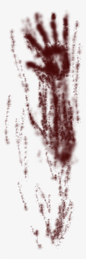 Bloody Handprint Smear Png For Kids - Awkward Zombie #252631