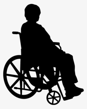Download - Wheelchair Person Silhouette Png #252656