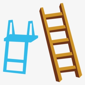 Stairs Rope Blue Ladders And Transprent Png - Ladder #253476