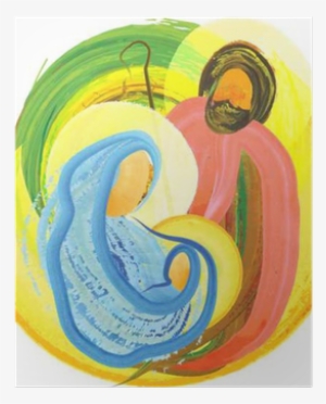 Christmas Religious Nativity Scene, Holy Family Abstract - Christmas Day #253498