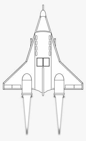 Spaceship Clipart Black Background - Spaceships In Space Invaders #253533