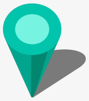 Location Map Pin Turquoise Blue7 - Turquoise Location Pin Icon Png #254024