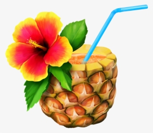 El Png Moana And Aloha Tropical - Hawaiian Pineapple Clip Art #254422