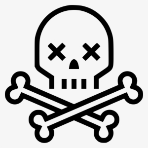 Png Black And White Stock Death Transparent Skull Crossbones - Skull And Crossbones Drawing Easy #255619