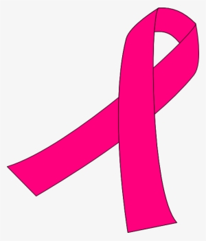 Pink Ribbon Banner Clip Art - Hot Pink Breast Cancer Ribbon #255892