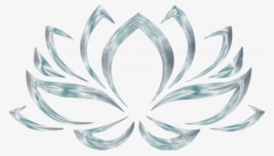 Silver Lotus Flower Symbol For Wallpaper - Lotus Flower Transparent Background #256585