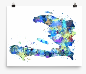 Haiti Map Art Print - Art #256765