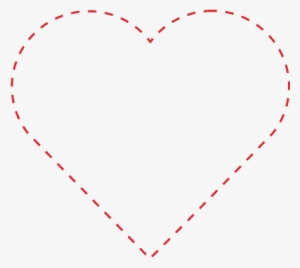 Heart Outline Dotted - Heart #257083
