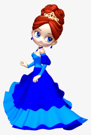 In Blue Poser Png By Clipartcotttage On - Princess Clipart Png #257686