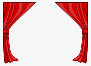 Curtain Clipart Transparent - Red Curtain Vector Png #257790