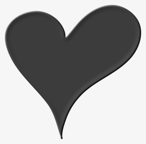 Black Heart Png Pic - Heart Png Black And White #257969