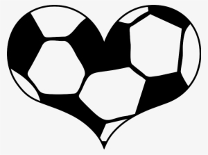 Heart Svg Soccer - Wandtattoo Fussball Herz #258150