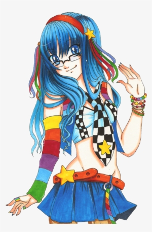 Arcus Word Bubble Vector - Anime Rainbow Girl #258414