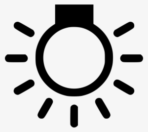 Overhead Light Bulb - Transparent Black And White Sun #258474
