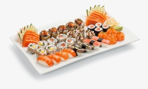 2 Entrantes 24 Pieces Assortment 2 Soft Drink - Combinado Sushi Png #258764