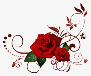 The Rose & Crown - Black Rose Border Png #258793