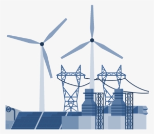 Digitalization And Energy Electricity Animation Png - Process Of Wind Energy Gif #258813