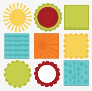Summer 12 X 12 Background Shapes Svg Files For Scrapbooking - Background Svg Shapes Png #259623