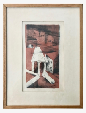 Vintage Abstract Drawing Surreal Sketch Framed Vector - Surrealism #259668