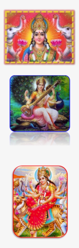 Lakshmi , Saraswathi( Goddess Of Knowledge And Learning), - Saraswati Ji Mousepad #2501773