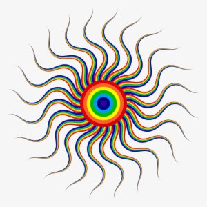 This Free Icons Png Design Of Abstract Prismatic Sun #2502150