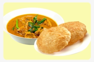 More Views - Poori With Chicken Curry #2503400