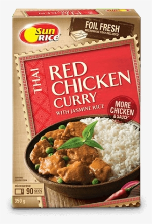 Red Chicken Curry With Jasmine Rice - Sunrice Thai Red Chicken Curry With Jasmine Rice 350g #2504111