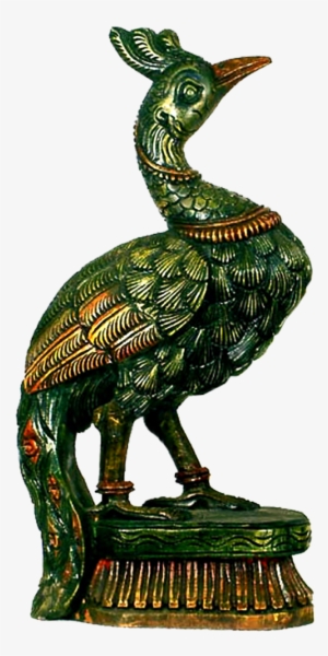 Gold Peacock Statue Png #2504828