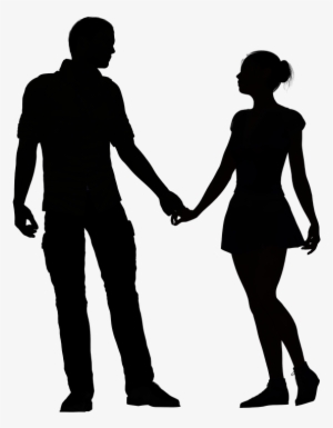 Go To Image - Couple Holding Hands Black Silhouette #2504979