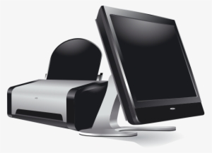 Small - Monitor And Printer #2505577