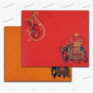 Rectangular Hindu Wedding Card - Wedding #2505867