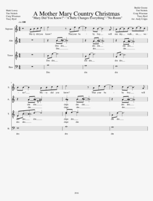 A Mother Mary Country Christmas Sheet Music Composed - New Rules Piano Sheet Music Pdf #2505896