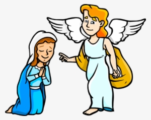 Image Mary And Gabriel Png - Mary And Gabriel Cartoon #2506046