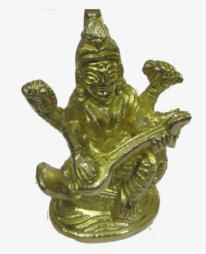 Goddess Saraswati Brass Idol - Saraswati #2506095