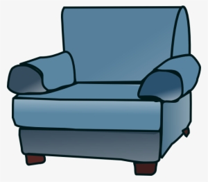 Sofa Armchair Furniture Chair Blue Arms Co - Chair Clip Art #2506133