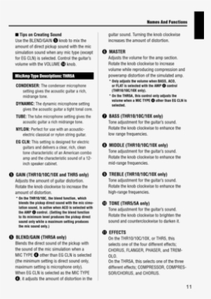 Pfs 9 Owner U0027s Manual Array - Yamaha Thr5a #2507028