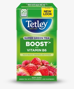 Super Green Boost Berry Burst - Tetley Extra Strong 75 Tea Bags #2507522