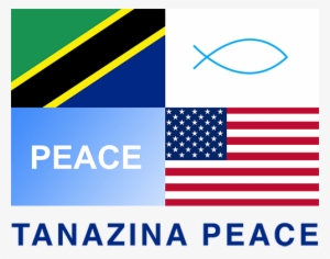 Tanzania-peace Logo - Us Flag #2507963