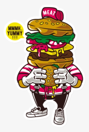 I Love Burger - T Shirt Vintage Burger #2509021