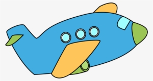 Blue Airplane Clip Art - Airplane Clipart Cute #2509180