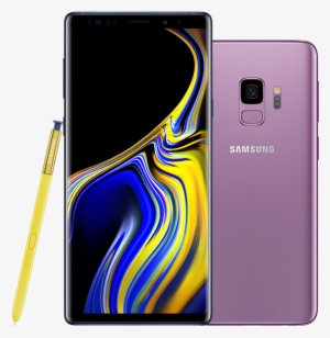 Ocean Blue Galaxy Note9 Standing With A Blue And Yellow - Samsung Galaxy Note 9 Png #2509635